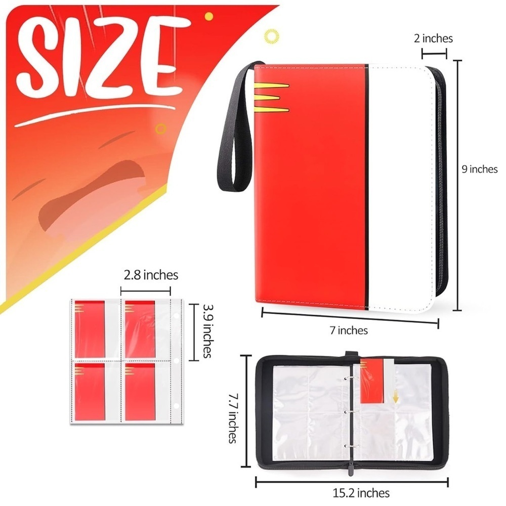 Red and White bag for storing cards! - Picture 4 of 5